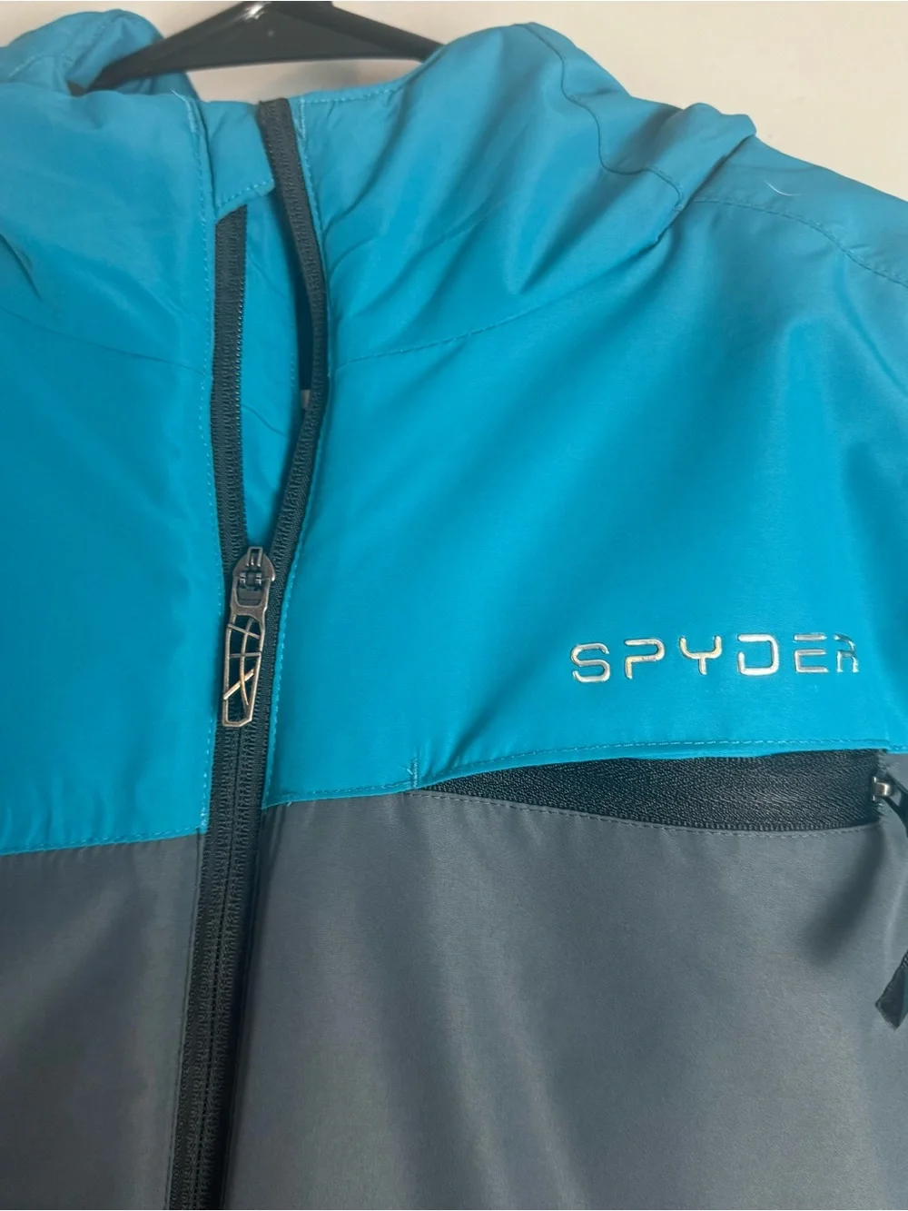 Spyder Little Boys Blue Color Block Winter Coat Size XL - Picture 3 of 11